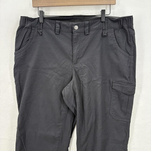 Duluth Flex Dry on the Fly Convertible Bootcut Pants Womens 18 Black Stretch - Picture 2 of 14